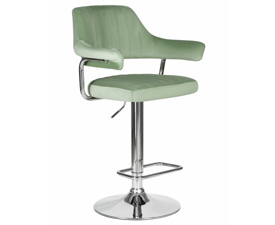 Набор 2 шт Стул барный DOBRIN CHARLY, пудрово-мятный велюр (MJ9-87), Вариант: пудрово-мятный велюр (MJ9-87), изображение 3 | Интернет магазин мебели и декора LifeDekor