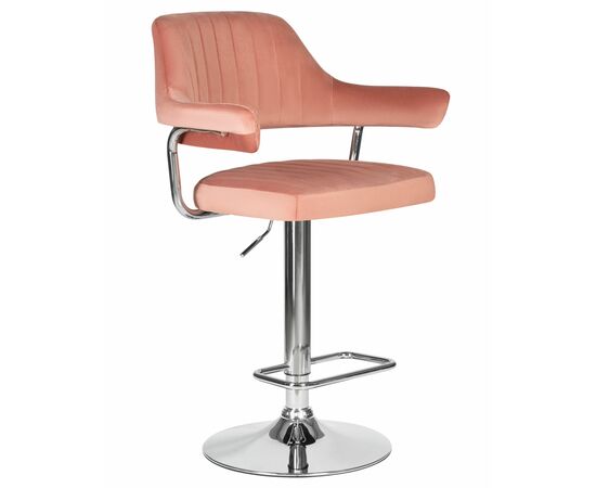 Набор 2 шт Стул барный DOBRIN CHARLY, пудрово-розовый велюр (MJ9-32), Вариант: пудрово-розовый велюр (MJ9-32), изображение 3 | Интернет магазин мебели и декора LifeDekor