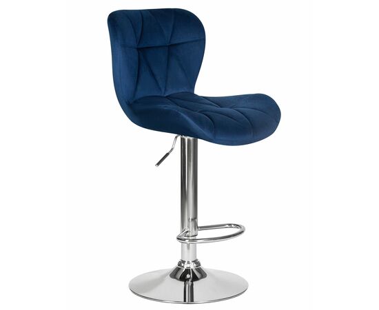 Набор 2 шт Стул барный DOBRIN BARNY, синий велюр (MJ9-117), Вариант: синий велюр (MJ9-117), изображение 3 | Интернет магазин мебели и декора LifeDekor