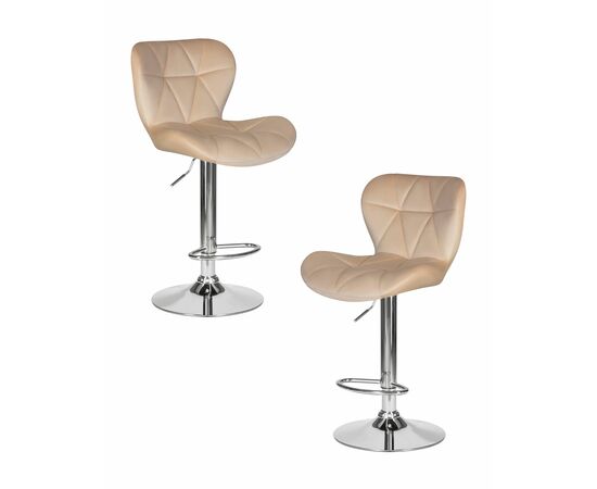 Набор 2 шт Стул барный DOBRIN BARNY, бежевый велюр (MJ9-10), Вариант: бежевый велюр (MJ9-10) | Интернет магазин мебели и декора LifeDekor