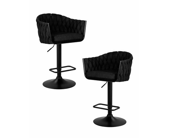 Набор 2 шт Стул барный DOBRIN LEON, черная ткань (LAR-275-33), Вариант: черная ткань (LAR-275-33) | Интернет магазин мебели и декора LifeDekor