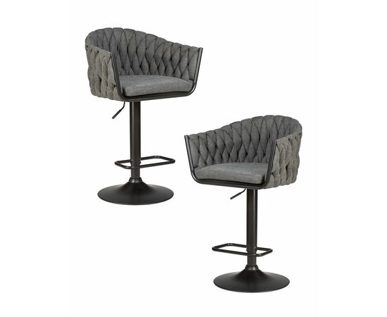 Набор 2 шт Стул барный DOBRIN LEON, графитовая ткань (LAR-275-21), Вариант: графитовая ткань (LAR-275-21) | Интернет магазин мебели и декора LifeDekor