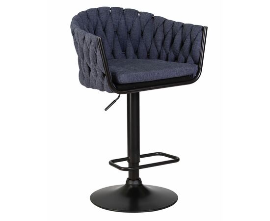 Набор 2 шт Стул барный DOBRIN LEON, синяя ткань (LAR-275-29), Вариант: синяя ткань (LAR-275-29), изображение 2 | Интернет магазин мебели и декора LifeDekor