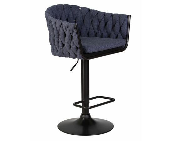 Набор 2 шт Стул барный DOBRIN LEON, синяя ткань (LAR-275-29), Вариант: синяя ткань (LAR-275-29), изображение 3 | Интернет магазин мебели и декора LifeDekor