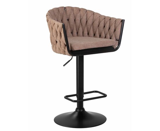 Набор 2 шт Стул барный DOBRIN LEON, коричневая ткань (LAR 275-3), Вариант: коричневая ткань (LAR 275-3), изображение 2 | Интернет магазин мебели и декора LifeDekor