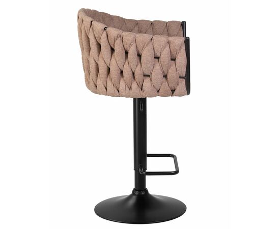 Набор 2 шт Стул барный DOBRIN LEON, коричневая ткань (LAR 275-3), Вариант: коричневая ткань (LAR 275-3), изображение 4 | Интернет магазин мебели и декора LifeDekor