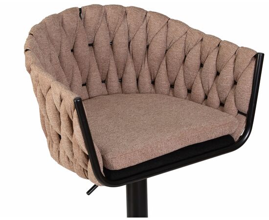 Набор 2 шт Стул барный DOBRIN LEON, коричневая ткань (LAR 275-3), Вариант: коричневая ткань (LAR 275-3), изображение 8 | Интернет магазин мебели и декора LifeDekor