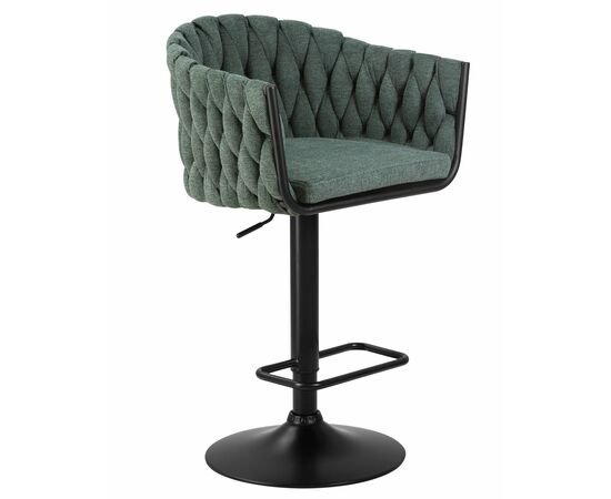 Набор 2 шт Стул барный DOBRIN LEON, зеленая ткань (LAR 275-23), Вариант: зеленая ткань (LAR 275-23), изображение 3 | Интернет магазин мебели и декора LifeDekor