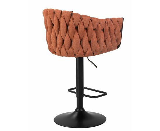 Набор 2 шт Стул барный DOBRIN LEON, оранжевая ткань (LAR 275-27), Вариант: оранжевая ткань (LAR 275-27), изображение 5 | Интернет магазин мебели и декора LifeDekor