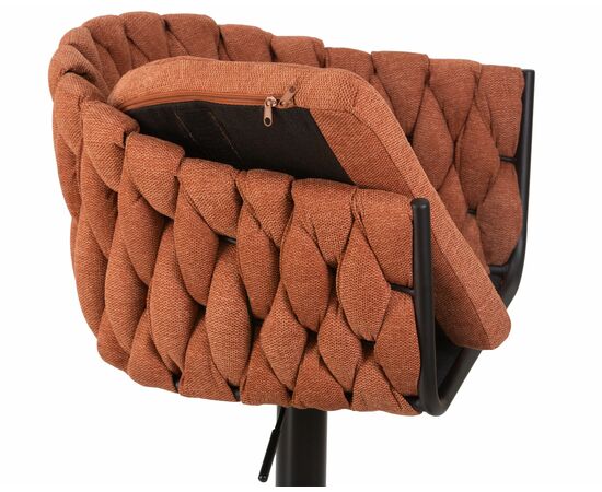 Набор 2 шт Стул барный DOBRIN LEON, оранжевая ткань (LAR 275-27), Вариант: оранжевая ткань (LAR 275-27), изображение 8 | Интернет магазин мебели и декора LifeDekor