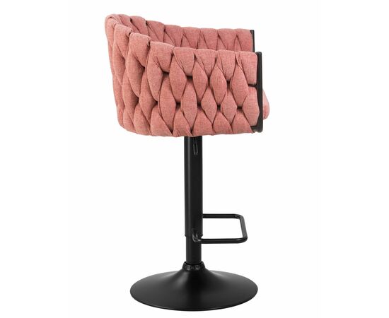 Набор 2 шт Стул барный DOBRIN LEON, розовая ткань (LAR 275-10), Вариант: розовая ткань (LAR 275-10), изображение 4 | Интернет магазин мебели и декора LifeDekor