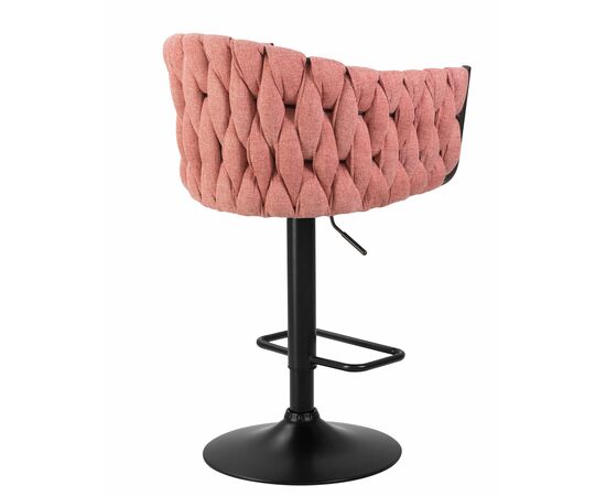 Набор 2 шт Стул барный DOBRIN LEON, розовая ткань (LAR 275-10), Вариант: розовая ткань (LAR 275-10), изображение 5 | Интернет магазин мебели и декора LifeDekor