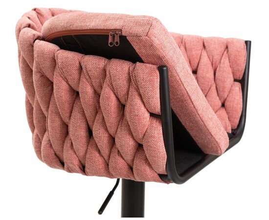 Набор 2 шт Стул барный DOBRIN LEON, розовая ткань (LAR 275-10), Вариант: розовая ткань (LAR 275-10), изображение 8 | Интернет магазин мебели и декора LifeDekor