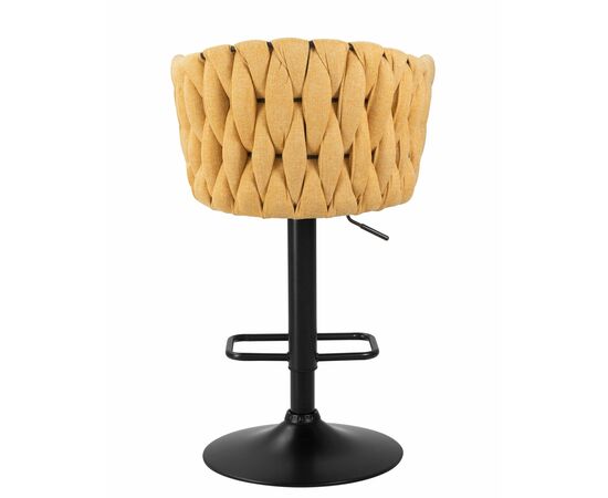 Набор 2 шт Стул барный DOBRIN LEON, жёлтая ткань (LAR 275-8), Вариант: жёлтая ткань (LAR 275-8), изображение 6 | Интернет магазин мебели и декора LifeDekor