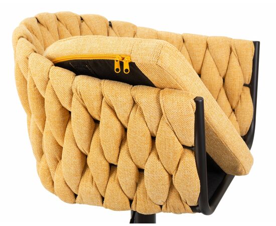 Набор 2 шт Стул барный DOBRIN LEON, жёлтая ткань (LAR 275-8), Вариант: жёлтая ткань (LAR 275-8), изображение 8 | Интернет магазин мебели и декора LifeDekor