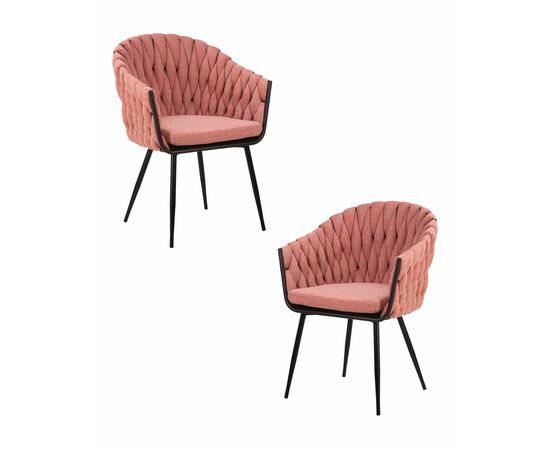Набор 2 шт Стул обеденный DOBRIN MATILDA, розовая ткань (LAR 275-10), Вариант: розовая ткань (LAR 275-10) | Интернет магазин мебели и декора LifeDekor
