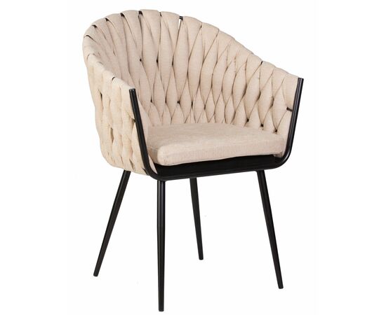 Набор 2 шт Стул обеденный DOBRIN MATILDA, бежевая ткань (LAR 275-1), Вариант: бежевая ткань (LAR 275-1), изображение 2 | Интернет магазин мебели и декора LifeDekor