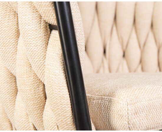 Набор 2 шт Стул обеденный DOBRIN MATILDA, бежевая ткань (LAR 275-1), Вариант: бежевая ткань (LAR 275-1), изображение 9 | Интернет магазин мебели и декора LifeDekor