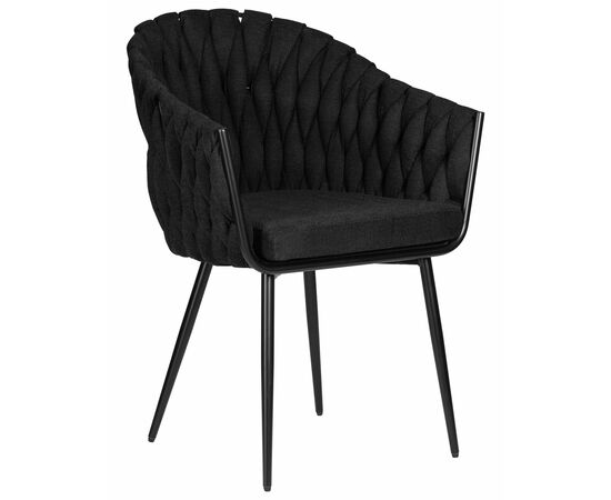 Набор 2 шт Стул обеденный DOBRIN MATILDA, черная ткань (LAR 275-50), Вариант: черная ткань (LAR 275-50), изображение 2 | Интернет магазин мебели и декора LifeDekor