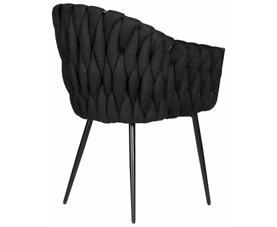 Набор 2 шт Стул обеденный DOBRIN MATILDA, черная ткань (LAR 275-50), Вариант: черная ткань (LAR 275-50), изображение 5 | Интернет магазин мебели и декора LifeDekor