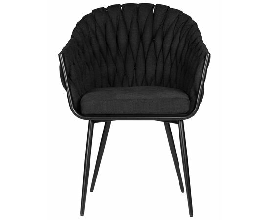 Набор 2 шт Стул обеденный DOBRIN MATILDA, черная ткань (LAR 275-50), Вариант: черная ткань (LAR 275-50), изображение 7 | Интернет магазин мебели и декора LifeDekor