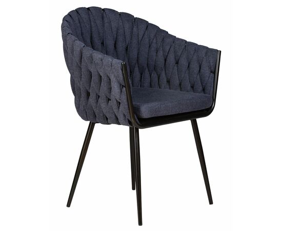 Набор 2 шт Стул обеденный DOBRIN MATILDA, синяя ткань (LAR-275-29), Вариант: синяя ткань (LAR-275-29), изображение 3 | Интернет магазин мебели и декора LifeDekor