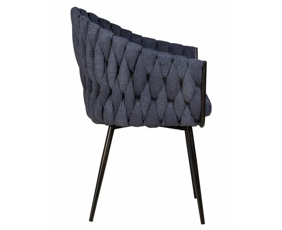 Набор 2 шт Стул обеденный DOBRIN MATILDA, синяя ткань (LAR-275-29), Вариант: синяя ткань (LAR-275-29), изображение 4 | Интернет магазин мебели и декора LifeDekor