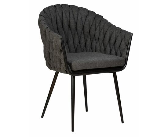 Набор 2 шт Стул обеденный DOBRIN MATILDA, графитовая ткань (LAR-275-21), Вариант: графитовая ткань (LAR-275-21), изображение 2 | Интернет магазин мебели и декора LifeDekor