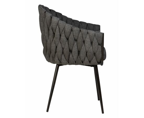 Набор 2 шт Стул обеденный DOBRIN MATILDA, графитовая ткань (LAR-275-21), Вариант: графитовая ткань (LAR-275-21), изображение 4 | Интернет магазин мебели и декора LifeDekor