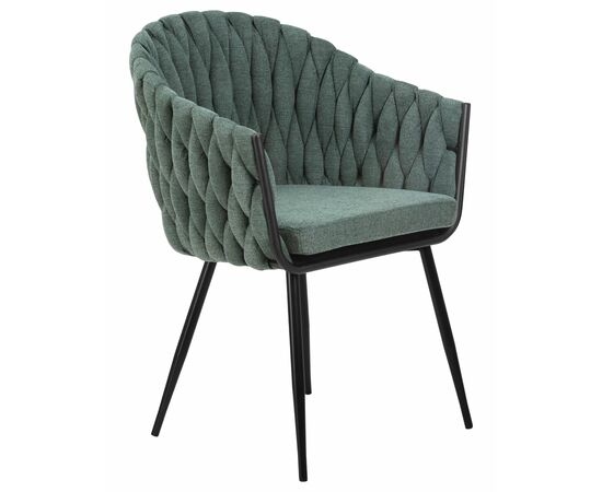 Набор 2 шт Стул обеденный DOBRIN MATILDA, зеленая ткань (LAR 275-23), Вариант: зеленая ткань (LAR 275-23), изображение 3 | Интернет магазин мебели и декора LifeDekor