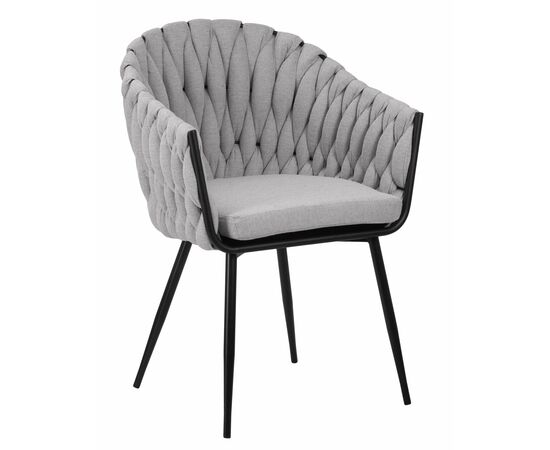 Набор 2 шт Стул обеденный DOBRIN MATILDA, серая ткань (LAR 275-17), Вариант: серая ткань (LAR 275-17), изображение 2 | Интернет магазин мебели и декора LifeDekor