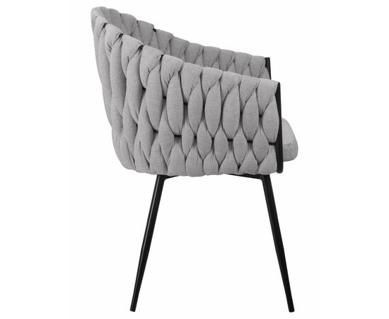 Набор 2 шт Стул обеденный DOBRIN MATILDA, серая ткань (LAR 275-17), Вариант: серая ткань (LAR 275-17), изображение 4 | Интернет магазин мебели и декора LifeDekor