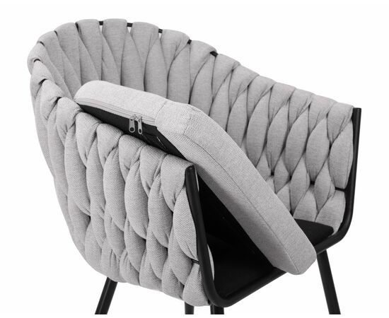 Набор 2 шт Стул обеденный DOBRIN MATILDA, серая ткань (LAR 275-17), Вариант: серая ткань (LAR 275-17), изображение 8 | Интернет магазин мебели и декора LifeDekor