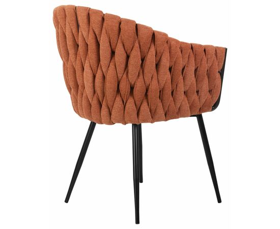 Набор 2 шт Стул обеденный DOBRIN MATILDA, оранжевая ткань (LAR 275-27), Вариант: оранжевая ткань (LAR 275-27), изображение 5 | Интернет магазин мебели и декора LifeDekor