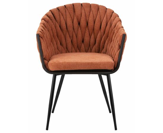 Набор 2 шт Стул обеденный DOBRIN MATILDA, оранжевая ткань (LAR 275-27), Вариант: оранжевая ткань (LAR 275-27), изображение 7 | Интернет магазин мебели и декора LifeDekor