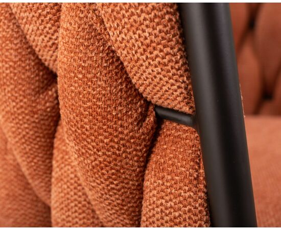 Набор 2 шт Стул обеденный DOBRIN MATILDA, оранжевая ткань (LAR 275-27), Вариант: оранжевая ткань (LAR 275-27), изображение 10 | Интернет магазин мебели и декора LifeDekor