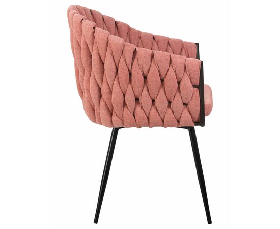 Набор 2 шт Стул обеденный DOBRIN MATILDA, розовая ткань (LAR 275-10), Вариант: розовая ткань (LAR 275-10), изображение 4 | Интернет магазин мебели и декора LifeDekor