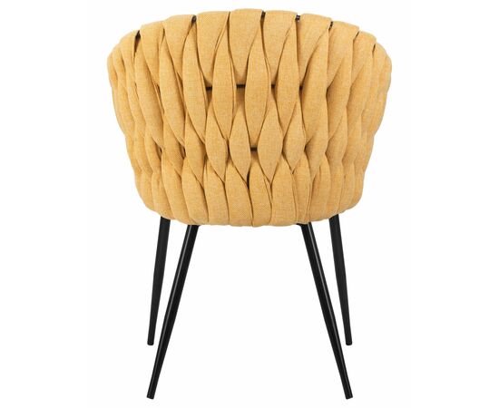 Набор 2 шт Стул обеденный DOBRIN MATILDA, жёлтая ткань (LAR 275-8), Вариант: жёлтая ткань (LAR 275-8), изображение 6 | Интернет магазин мебели и декора LifeDekor