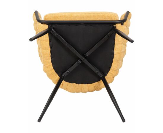 Набор 2 шт Стул обеденный DOBRIN MATILDA, жёлтая ткань (LAR 275-8), Вариант: жёлтая ткань (LAR 275-8), изображение 11 | Интернет магазин мебели и декора LifeDekor