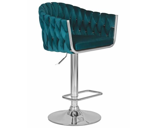 Набор 2 шт Стул барный DOBRIN MARCEL, морской волны велюр (MJ9-99), Вариант: морской волны велюр (MJ9-99), изображение 3 | Интернет магазин мебели и декора LifeDekor