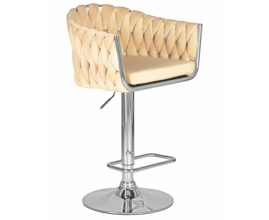 Набор 2 шт Стул барный DOBRIN MARCEL, бежевый велюр (MJ9-10), Вариант: бежевый велюр (MJ9-10), изображение 3 | Интернет магазин мебели и декора LifeDekor