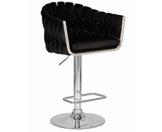 Набор 2 шт Стул барный DOBRIN MARCEL, черный велюр (MJ9-101), Вариант: черный велюр (MJ9-101), изображение 2 | Интернет магазин мебели и декора LifeDekor