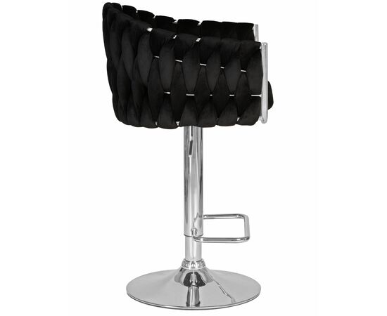 Набор 2 шт Стул барный DOBRIN MARCEL, черный велюр (MJ9-101), Вариант: черный велюр (MJ9-101), изображение 4 | Интернет магазин мебели и декора LifeDekor