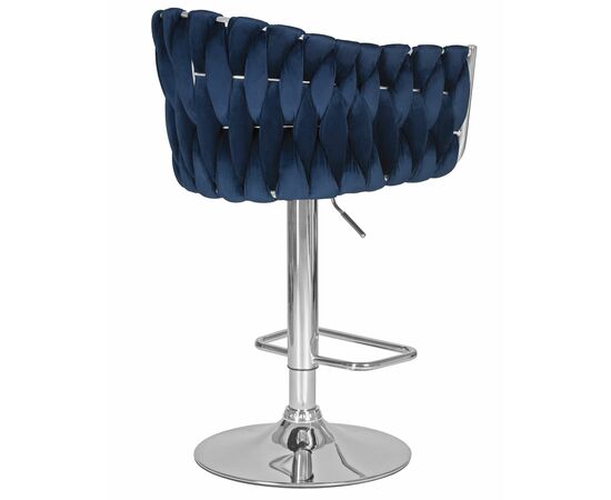 Набор 2 шт Стул барный DOBRIN MARCEL, синий велюр (MJ9-117), Вариант: синий велюр (MJ9-117), изображение 5 | Интернет магазин мебели и декора LifeDekor
