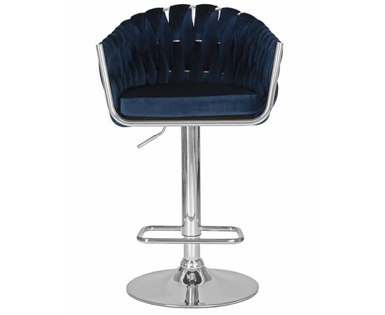 Набор 2 шт Стул барный DOBRIN MARCEL, синий велюр (MJ9-117), Вариант: синий велюр (MJ9-117), изображение 7 | Интернет магазин мебели и декора LifeDekor