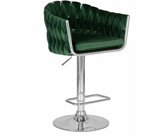 Набор 2 шт Стул барный DOBRIN MARCEL, зеленый велюр (MJ9-88), Вариант: зеленый велюр (MJ9-88), изображение 2 | Интернет магазин мебели и декора LifeDekor