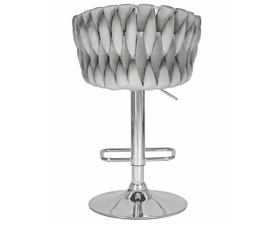 Набор 2 шт Стул барный DOBRIN MARCEL, серый велюр (MJ9-75), Вариант: серый велюр (MJ9-75), изображение 6 | Интернет магазин мебели и декора LifeDekor