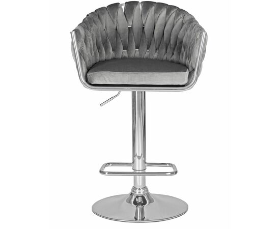 Набор 2 шт Стул барный DOBRIN MARCEL, серый велюр (MJ9-75), Вариант: серый велюр (MJ9-75), изображение 7 | Интернет магазин мебели и декора LifeDekor