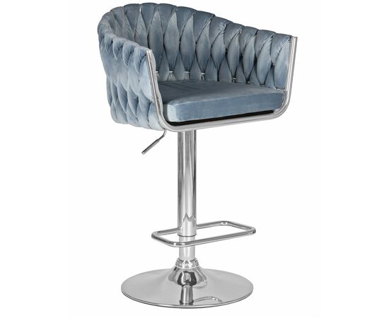 Набор 2 шт Стул барный DOBRIN MARCEL, пудрово-голубой велюр (MJ9-74), Вариант: пудрово-голубой велюр (MJ9-74), изображение 2 | Интернет магазин мебели и декора LifeDekor