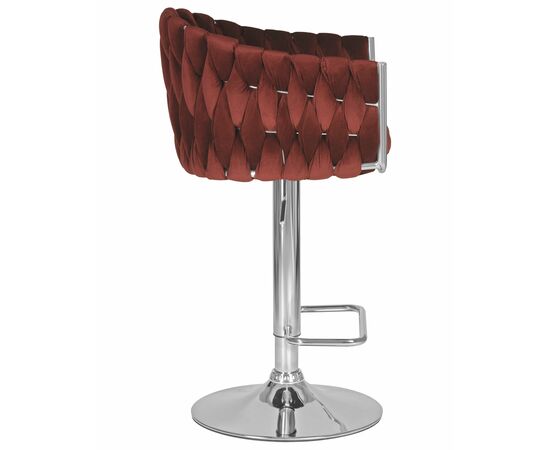 Набор 2 шт Стул барный DOBRIN MARCEL, винный велюр (MJ9-35), Вариант: винный велюр (MJ9-35), изображение 4 | Интернет магазин мебели и декора LifeDekor
